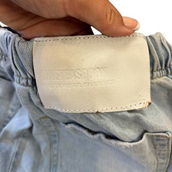 One Teaspoon Workwear Shabbies Streetwear Jeans Women’s M Casual Relaxed Artsy - Picture 9 of 13